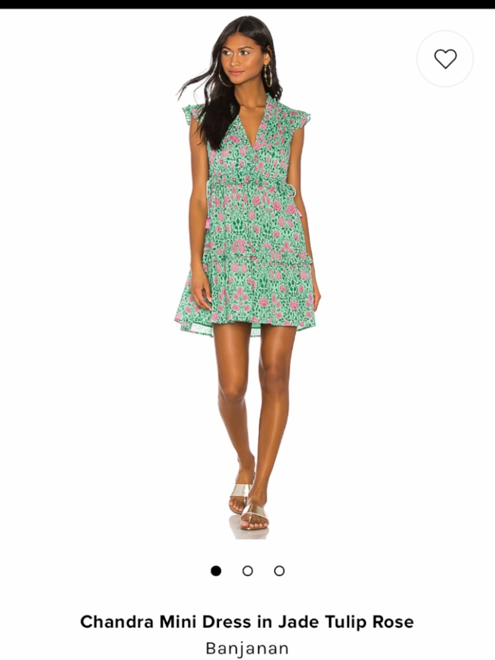 Banjanan Chandra Tiered Floral Cotton-voile Mini Dress